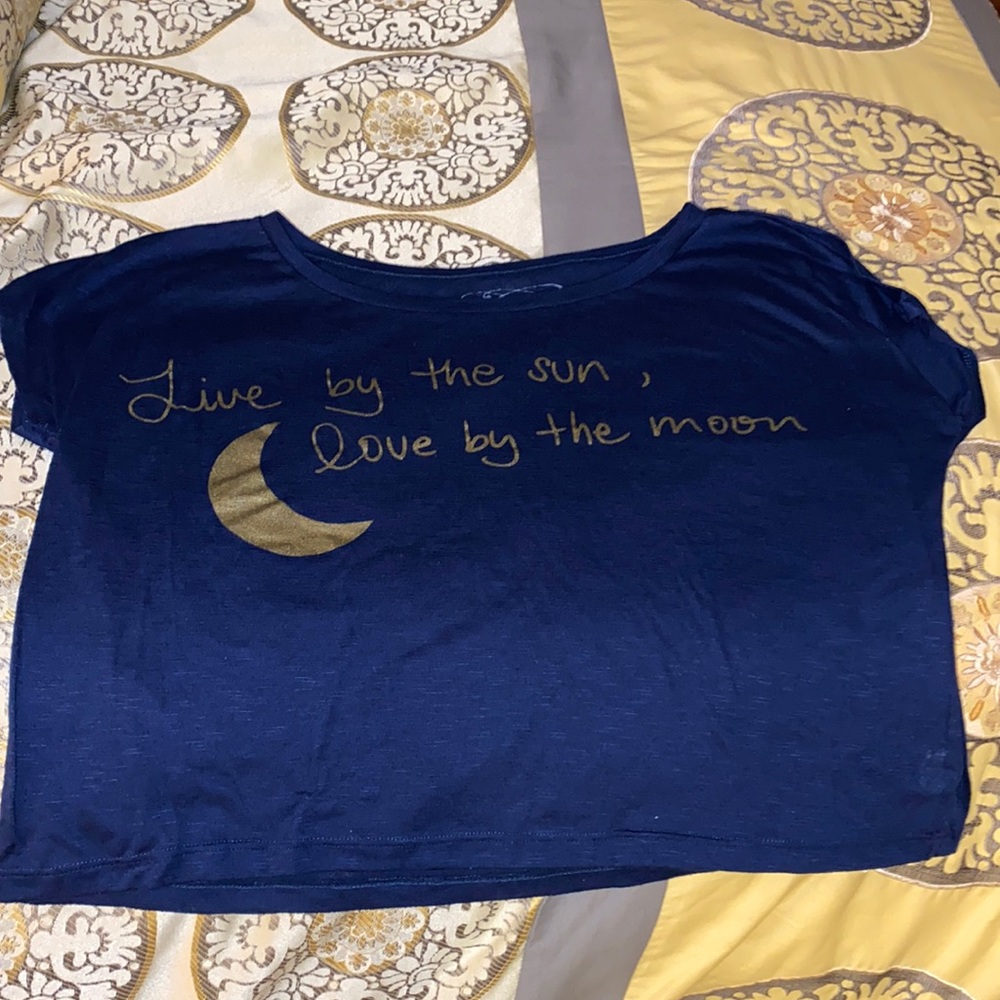 Quote cropped tee